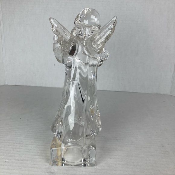 Mikasa Herald Collection Lead Crystal Hark The Herald Angel Playing Mandolin 8" - Picture 7 of 11